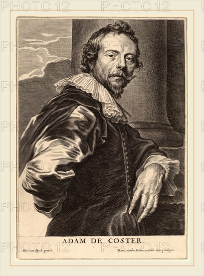 Pieter de Jode II after Sir Anthony van Dyck (Flemish, 1601-1674 or after), Adam de Coster, probably 1626-1641, engraving