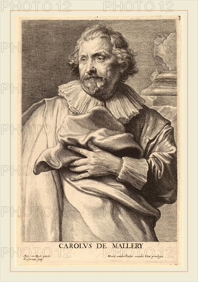 Lucas Emil Vorsterman after Sir Anthony van Dyck (Flemish, 1595-1675), Karel de Mallery, probably 1626-1641, engraving