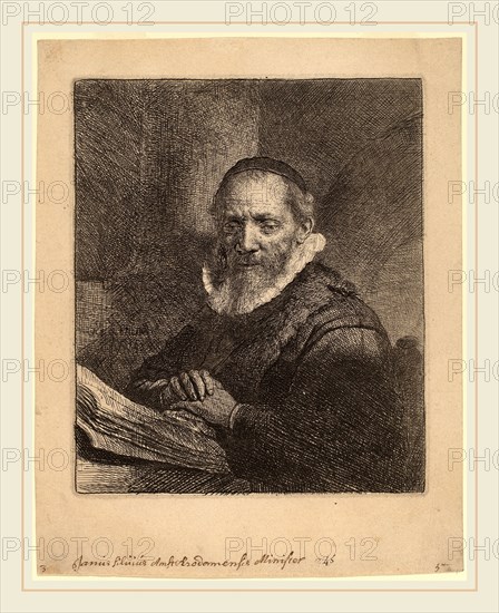 Rembrandt van Rijn (Dutch, 1606-1669), Jan Cornelisz. Sylvius, 1633, etching