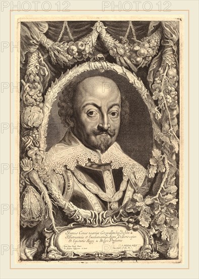 Jonas Suyderhoff and Attributed to Pieter Claesz Soutman after Sir Anthony van Dyck (Flemish, c. 1580-1657), John, Count of Nassau, etching on laid paper