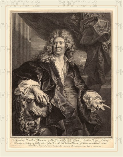 Gerard Edelinck after Hyacinthe Rigaud (Flemish, 1640-1707), Martin Desjardins, engraving on laid paper