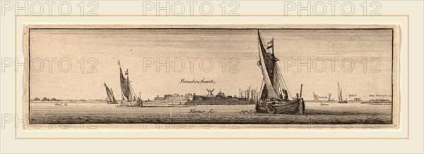 Wenceslaus Hollar (Bohemian, 1607-1677), View of Shenckenschantz, 1647, etching
