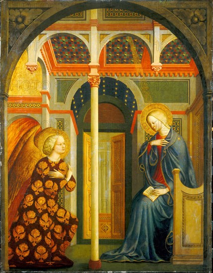 Masolino da Panicale (Italian, c. 1383-1435 or after), The Annunciation, c. 1423-1424, tempera on panel