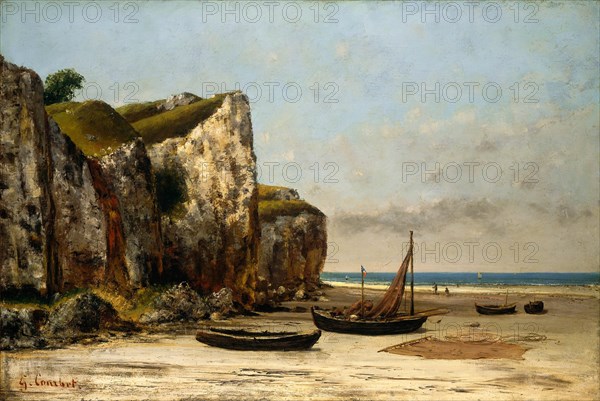 Courbet, Une plage en Normandie