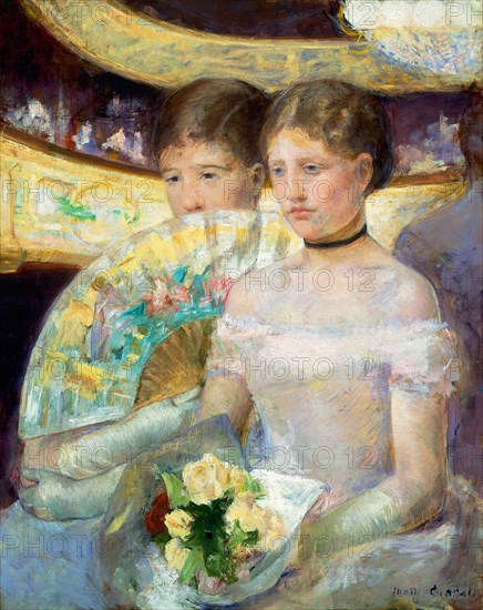 Mary Cassatt (American, 1844-1926), The Loge, 1882, oil on canvas