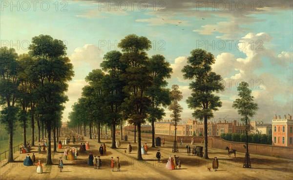 The Mall, London unknown artist, 18th century, British