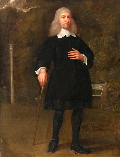 Colonel Alexander Popham, of Littlecote, Wiltshire Inscribed in brown paint, lower right: "Coll. Elix. Popham. of. Littlecote. Wiltshire", Abraham Staphorst, ca. 1638-1696, Dutch
