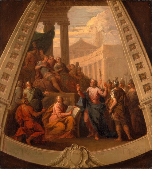 St. Paul before Agrippa, Sir James Thornhill, 1675-1734, British