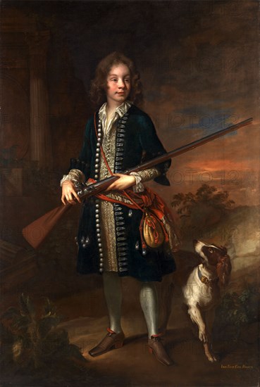 John Poulett, 1st Earl Poulett John, 1st Earl Poulett, of Hinton St. George, Somerset John, 1st Earl Poulett, as a boy Inscribed in ocher-color paint, lower right: "JOHN FIRST EARL POULETT.", John Closterman, 1660-1711, German