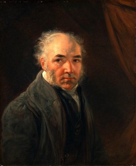 Self-Portrait Signed and dated in ochre brown paint, lower right: "JWARD [in monogram] R.A | 1830", James Ward, 1769-1859, British