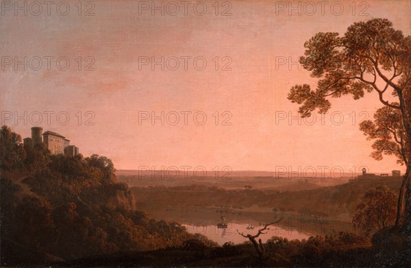 Lake Nemi, Joseph Wright of Derby, 1734-1797, British