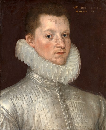 John Smythe of Ostenhanger (now Westenhanger), Kent Mr. Smyth of Ostenhanger, Aged 23 Dated, yellow, upper right: "[...] AO DNI 1579 | Aetatis 23", Cornelius Govertszoon Ketel, 1548-1616, Dutch