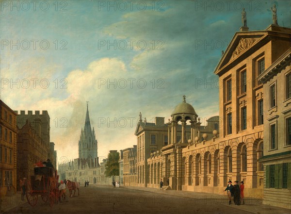 High Street, Oxford, Thomas Malton the Younger, 1748-1804, British
