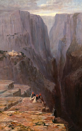 Zagori, Greece Signed and dated, lower left: "EL [monogram]; 1860", Edward Lear, 1812-1888, British