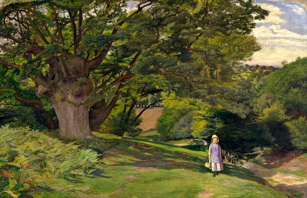 Hayes Common Signed and dated, lower right: "W. Millais 1853", William Henry Millais, 1828-1899, British