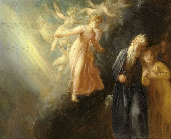 Prospero, Miranda and Ariel, from "The Tempest," Act I, scene ii Prospero, Miranda and Iris - "The Tempest," Act IV, Scene I, Thomas Stothard, 1755-1834, British