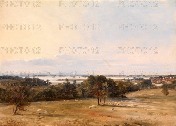 Southampton Water, near Hamble Signed in dark brown paint, lower left: "F. R. Lee RA.", Frederick Richard Lee, 1798-1879, British
