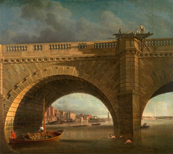 Arches of Westminster Bridge Westminster Bridge, London Samuel Scott, ca. 1702-1772, British