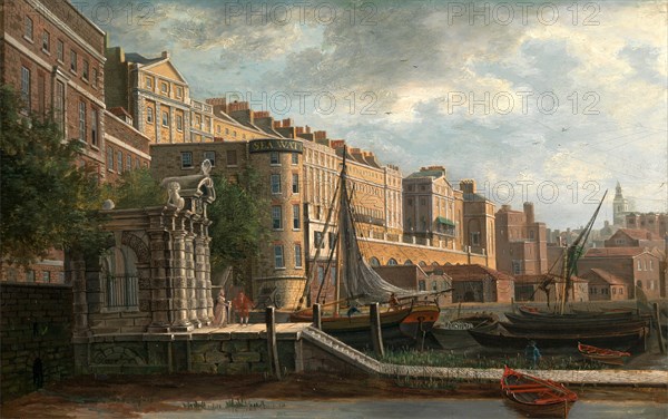 York Water-Gate and the Adelphi, Daniel Turner, active 1782-1805, British