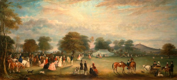 Archery Meeting in Bradgate Park, Leicestershire Signed and dated lower left: "J Ferneley [?] 1850", John Ferneley, 1782-1860, British
