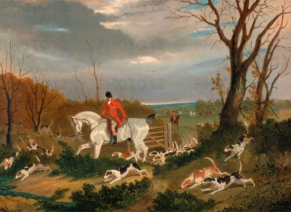 The Suffolk Hunt: Going to Cover near Herringswell The Suffolk Hunt - Going to Cover near Herringswell, John Frederick Herring, 1795-1865, British