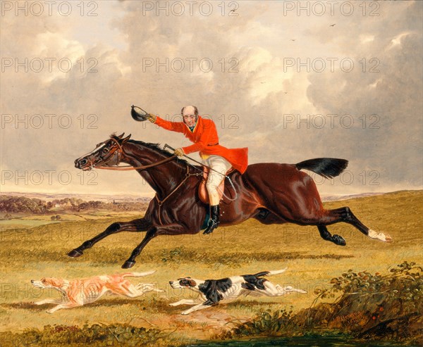 Foxhunting: Encouraging Hounds Capping Hounds and Full Cry Signed and dated, lower right: "J. F. Herring | 1839", John Frederick Herring, 1795-1865, British