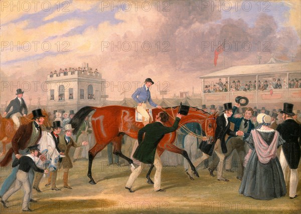The Derby Pets: The Winner Signed, lower left: "J [?]", James Pollard, 1792-1867, British