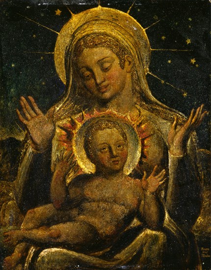 Virgin and Child Signed and dated in lower right: "Freso | 1825 | BLAKE", William Blake, 1757-1827, British