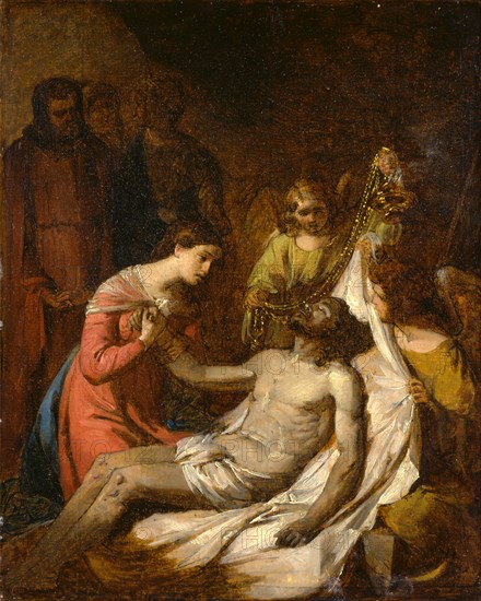 Study of the Lamentation on the Dead Christ, Benjamin West, 1738-1820, American