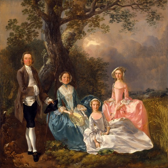 The Gravenor Family John and Ann Gravenor, with their daughters, Thomas Gainsborough, 1727-1788, British