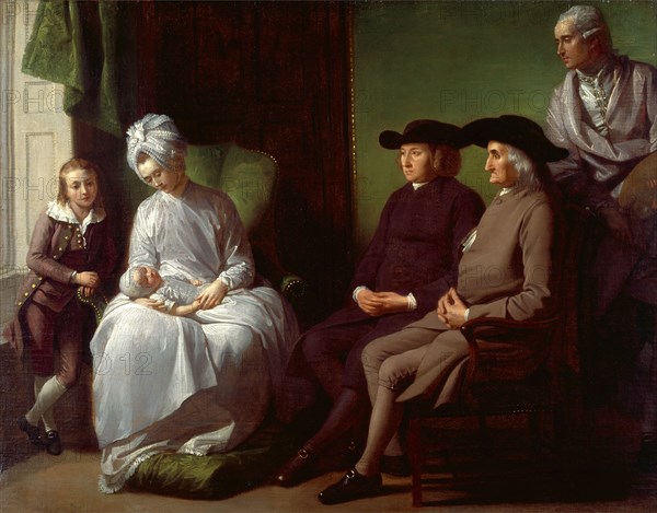 The Artist and His Family The Artist's Family The West Family Signed and dated, lower left: "B. West, 1770/72[?]" [mostly illegible], Benjamin West, 1738-1820, American