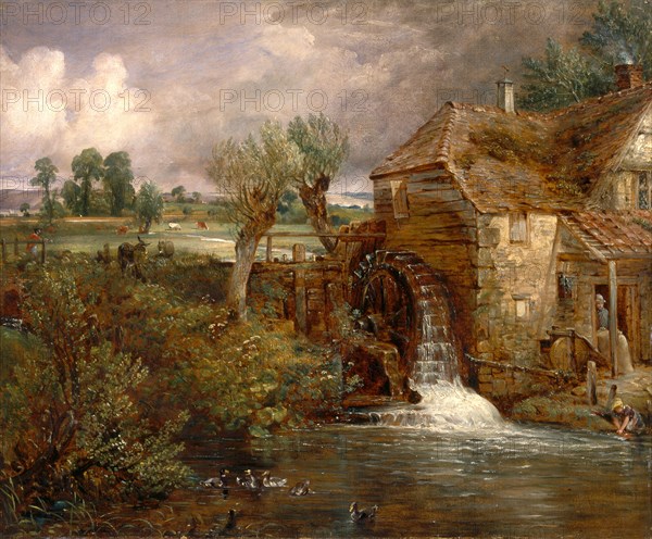 Parham Mill, Gillingham Mill at Gillingham, Dorset Gillingham Mill, Dorset A Mill in Gillingham, in Dorsetshire, John Constable, 1776-1837, British