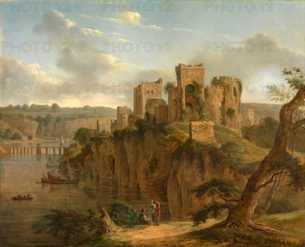 Chepstow Castle, Hendrik Frans de Cort, 1742-1810, German