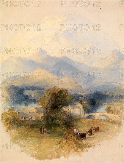 View from Mr. Southey's House, Keswick, Thomas Creswick, 1811-1869, British