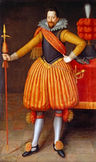 Sir Thomas Winne Inscribed in ocher color, lower left: "Sr. Tho. Winne Capt.", unknown artist, 17th century, British