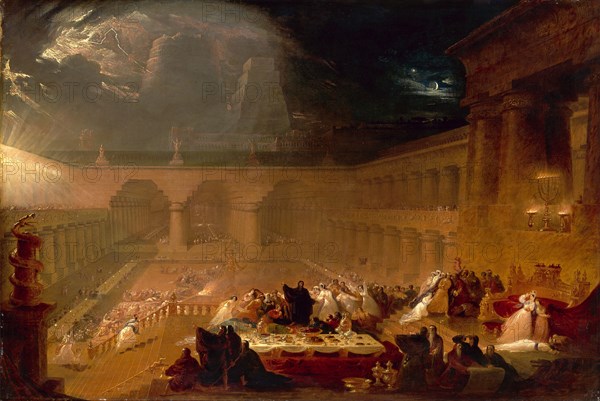 Belshazzar's Feast Signed and dated, lower left: "J. Martin 1820", John Martin, 1789-1854, British