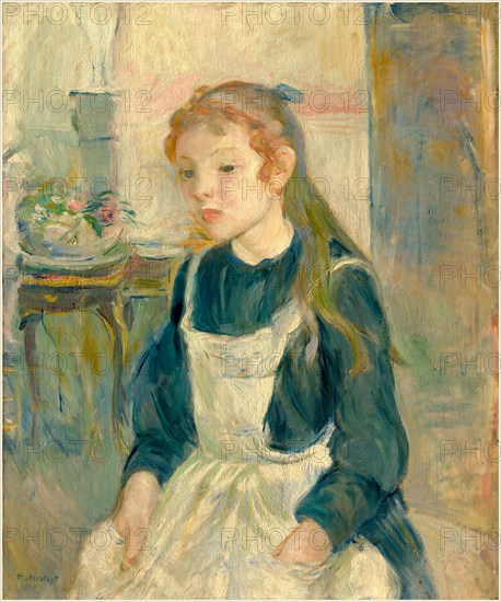 Berthe Morisot, French (1841-1895), Young Girl with an Apron, 1891, oil on canvas