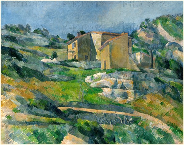 Paul Cézanne, French (1839-1906), Houses in Provence: The Riaux Valley near L'Estaque, c. 1883, oil on canvas