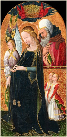 French 15th Century, The Expectant Madonna with Saint Joseph, c. 1425-1450, tempera on European walnut