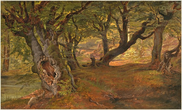 Frederik SÃ¸dring (Danish, 1809-1862), View of Bregentved Forest, Sjaeeland, mid 1830s, oil on canvas