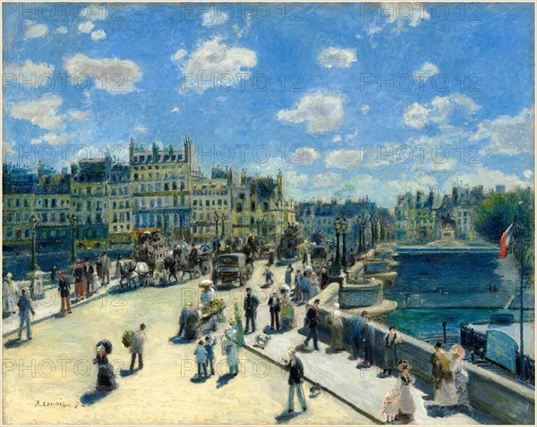 Auguste Renoir, French (1841-1919), Pont Neuf, Paris, 1872, oil on canvas