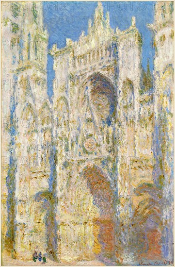 Monet, Cathédrale de Rouen, façade ouest, au soleil