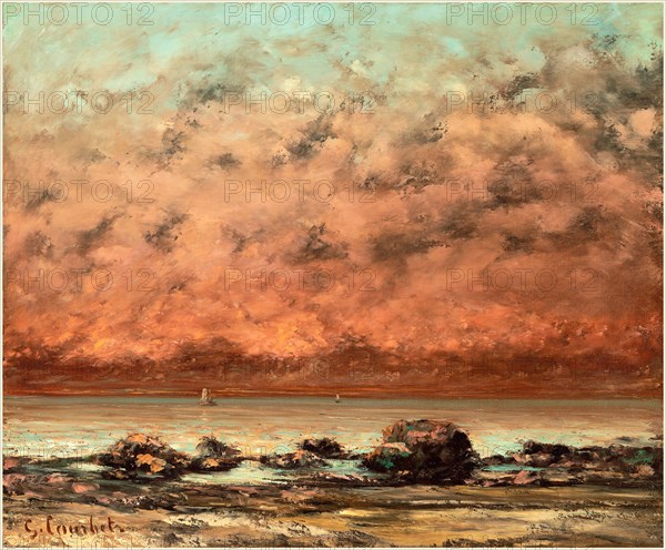 Courbet, The Black Rocks at Trouville