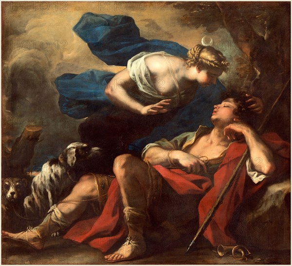 Luca Giordano, Italian (1634-1705), Diana and Endymion, c. 1675-1680, oil on canvas