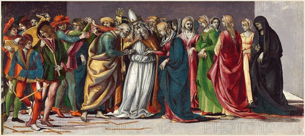 Luca Signorelli, The Marriage of the Virgin, Italian, 1445-1450-1523, c. 1490-1491, tempera on panel