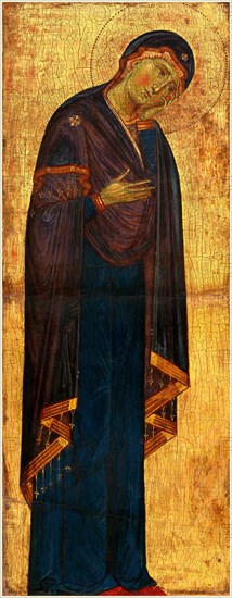 Master of the Franciscan Crucifixes, The Mourning Madonna, Italian, active second half 13th century, c. 1272, tempera on panel