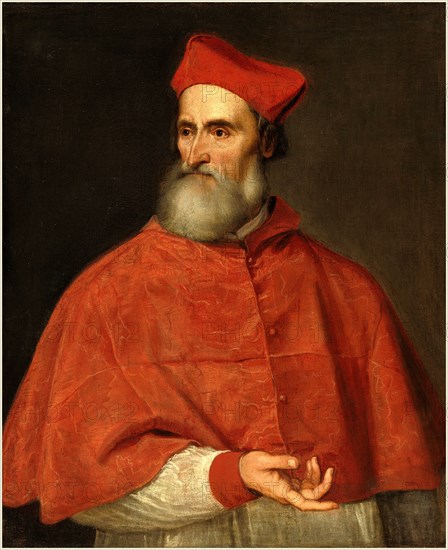 Titian, Cardinal Pietro Bembo, Italian, c. 1490-1576, c. 1540, oil on canvas