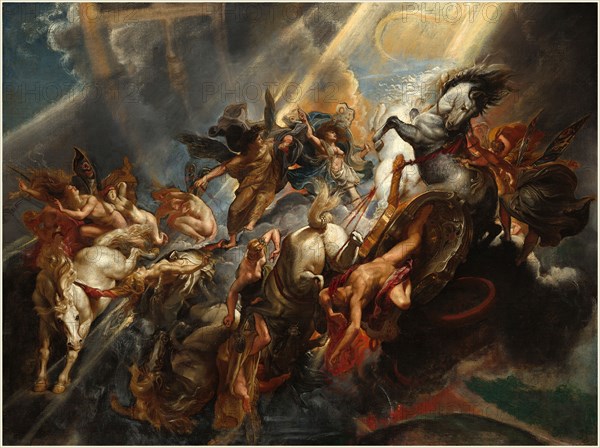 Sir Peter Paul Rubens, Flemish (1577-1640), The Fall of Phaeton, c. 1604-1605, probably reworked c. 1606-1608, oil on canvas