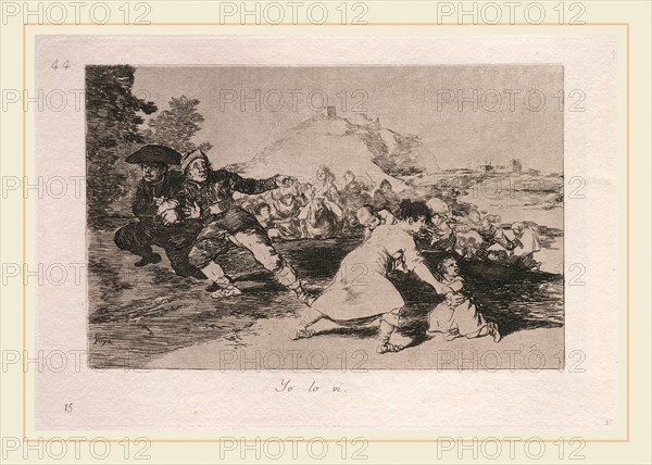Francisco de Goya, Yo lo vi (I Saw It), Spanish, 1746-1828, published 1863, etching, drypoint, and burin