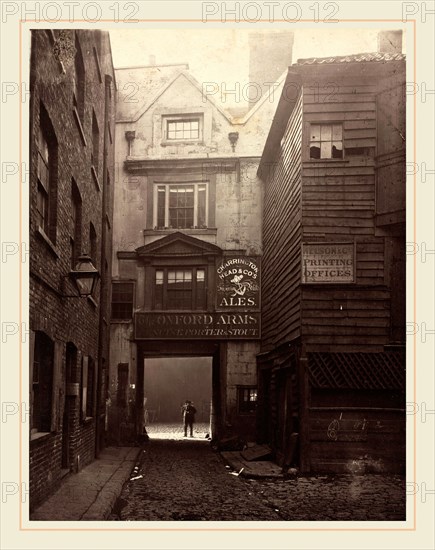 Alfred H. and John Bool, The Oxford Arms, Warwick Lane, British, active 1870s, 1875, carbon print mounted on paperboard